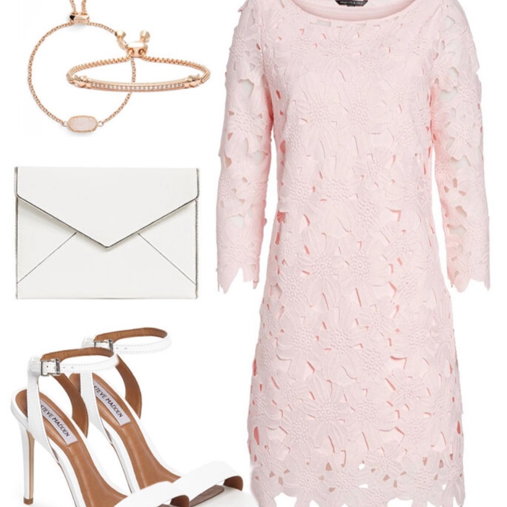 Elegant Pink Lace Dress FELICITY & COCO